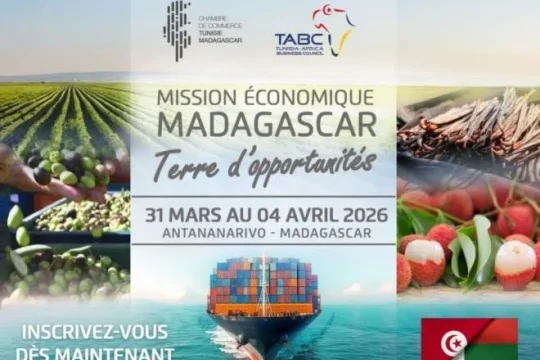 Tunisia: Business mission to Antananarivo between March and April 2026-Tunisia