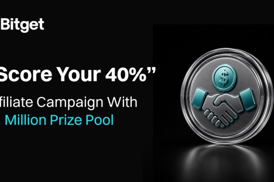 Bitget Launches “Score Your 40%” Affiliate Campaign With $1 Million Prize Pool