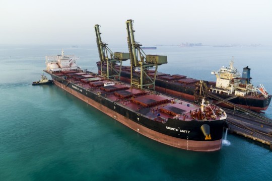 Bahrain Steel Receives ‘Ubuntu Unity’ – Largest Vessel from Anglo American with DR Pellet Feed-