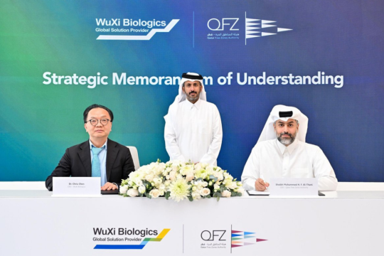 QFZ seals strategic MoU with China’s WuXi Biologics to advance Qatar’s biopharmaceutical ecosystem