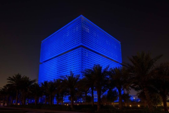 QF’s Education City turns blue for World Autism Awareness Day-Qatar
