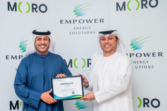 Moro Hub acknowledges Empower's sustainability drive with Green Certificate-UAE