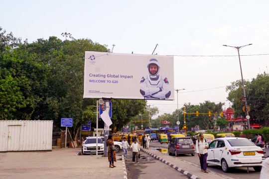 UAE astronaut Sultan AlNeyadi's billboards adorn New Delhi's streets ahead of G20 Summit