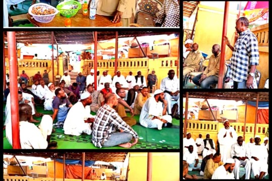 The CEO of Omdurman Locality discusses with Omdurman market traders concerns and market issues