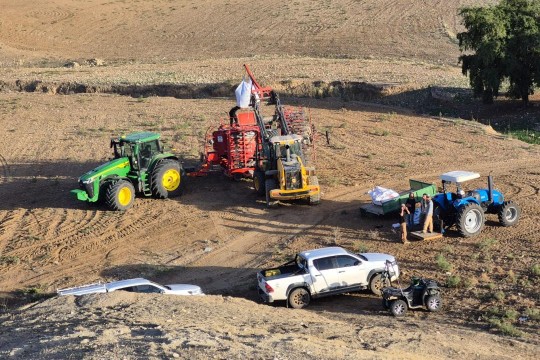 Colonists continue bulldozing and plowing agricultural lands in northern Jordan Valley
