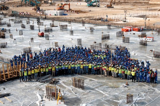 Azizi sets record for largest continuous concrete pour in UAE