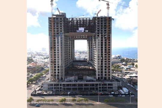 Work completed on suspended bridges at Four Seasons Jeddah-Saudi Arabia