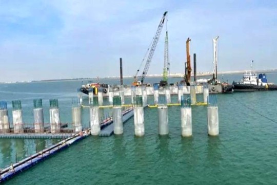 Work nearing completion on Saudi dual carriageway sea bridge