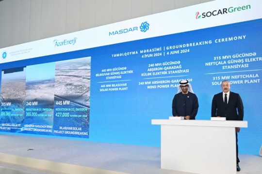 Masdar breaks ground on 1GW clean energy projects in Azerbaijan