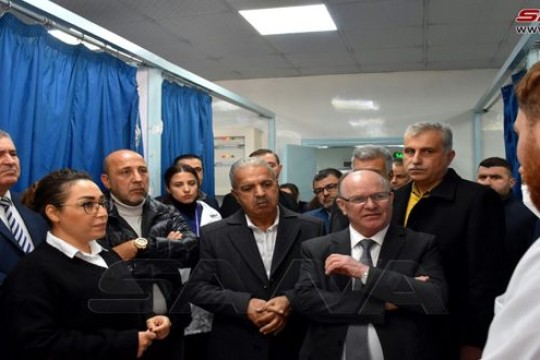 A ministerial committee inspects work in some institutions in Homs during holiday season