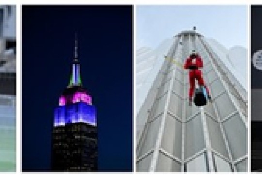 مبنى Empire State Building يتعاون مع مؤسسة Outward Bound في أول عملية هبوط كاملة على الإطلاق في المبنى بهدف المشاركة في الأعمال الخيرية
