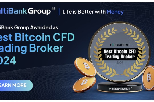 حصلت MultiBank Group على لقب أفضل وسيط بيتكوين للمتداولين المحترفين