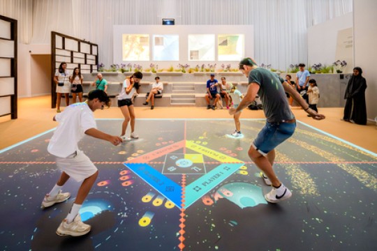 Moment Factory Reimagines Traditional Emirati Games With Interactive Activation at United Arab Emirates (UAE) Olympic House in Paris