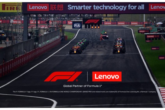Lenovo Becomes Global Partner of Formula 1® in Renewed Deal