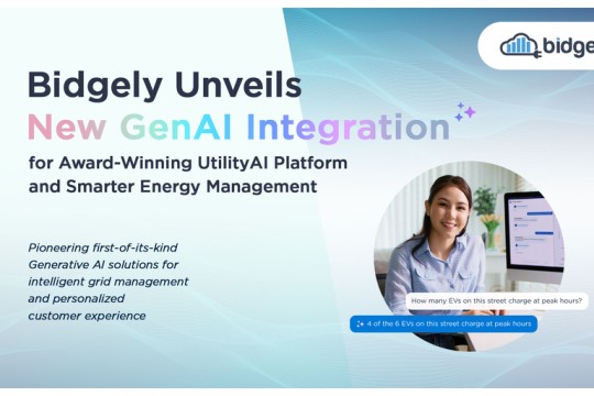 Bidgely Unveils New GenAI Integration for Award-Winning UtilityAI Platform and Smarter Energy Management
