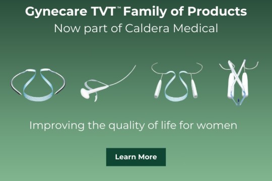 شركة Caldera Medical تستحوذ على مجموعة منتجات GYNECARE TVT ™‎ من Ethicon، في إطار التوسع التحويلي العالمي للشركة المتخصصة في مجال صحة المرأة