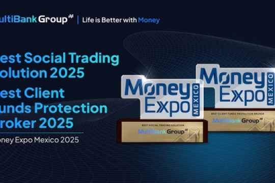 MultiBank Group تفوز بجائزتي "أفضل وسيط لحماية أموال العملاء" و"أفضل حل للتداول الاجتماعي" في معرض Money Expo Mexico 2025