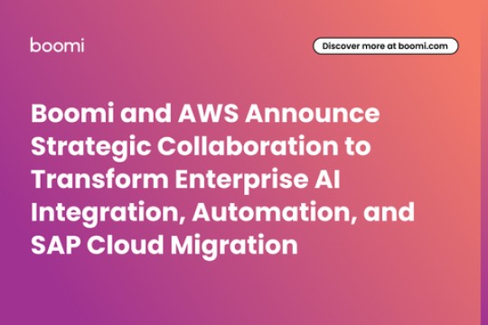 Boomi and AWS Announce Strategic Collaboration to Transform Enterprise AI Integration, Automation, and SAP Cloud Migration