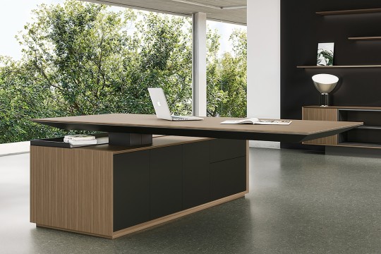 Gravita Contemporary Executive Desk by Urban 411: Power, Precision, Presence