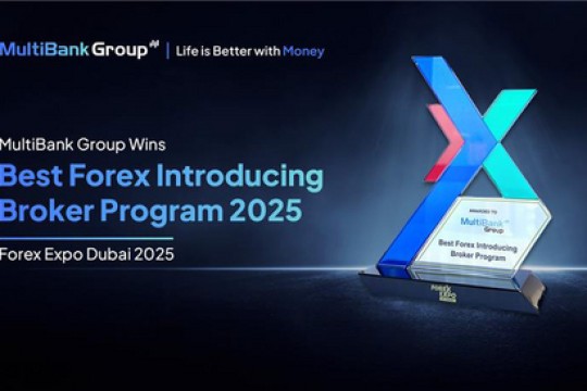 MultiBank Group تحصل على جائزة "أفضل برنامج وسيط معرّف للفوركس" خلال فعاليات معرض Forex Expo Dubai 2025
