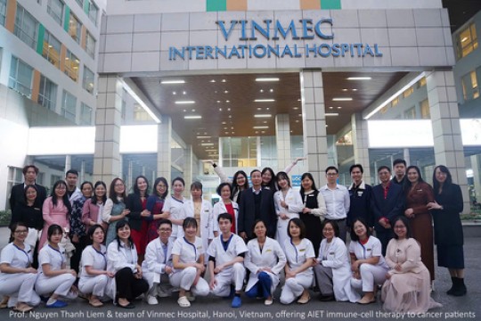 Colorectal, Liver, and Lung Cancer Patients at Vinmec Experience Extended Survival with AIET Cell-Based Immunotherapy – Technology Transferred from Japan