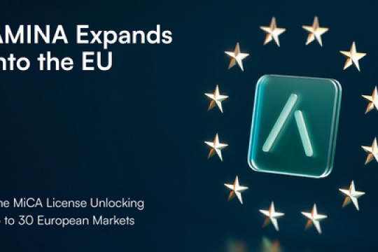 AMINA Becomes the First Crypto Banking Group to Receive a MiCA License through its Austrian Subsidiary