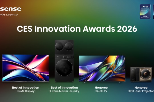 Hisense Wins 58 Awards at CES 2026