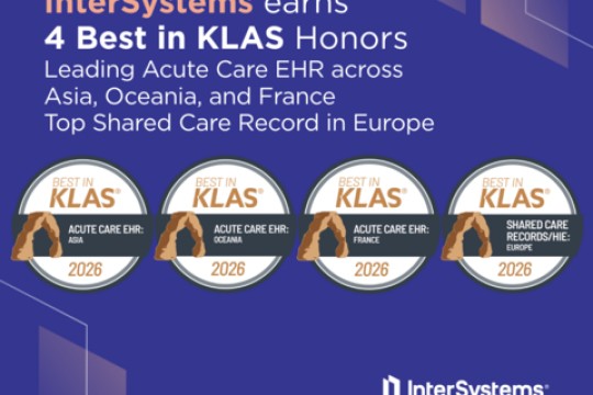 InterSystems Honored with Four 2026 Best in KLAS Awards