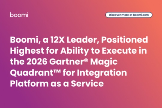 Boomi, a 12X Leader, Positioned Highest for Ability to Execute in the 2026 Gartner® Magic Quadrant™ for Integration Platform as a Service