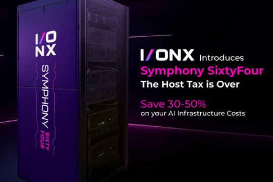 I/ONX Shatters the Host Tax: New Symphony SixtyFour Architecture Delivers 50% TCO Savings Across AI Inference and Fine-Tuning Lifecycle