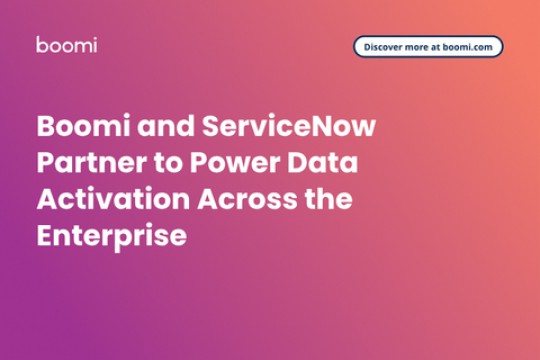 أعلنت Boomi عن شراكتها مع ServiceNow لتمكين تفعيل البيانات على مستوى المؤسسة