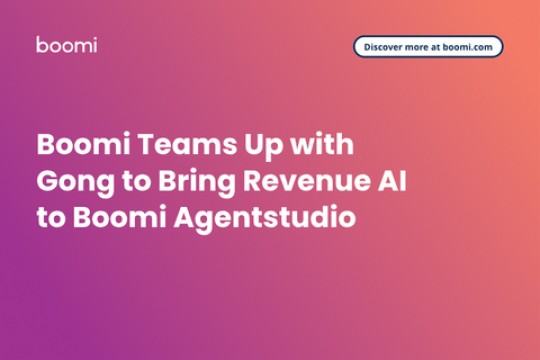 تتعاون شركة Boomi مع Gong لتقديم تقنية الذكاء الاصطناعي لزيادة الإيرادات إلى Boomi Agentstudio