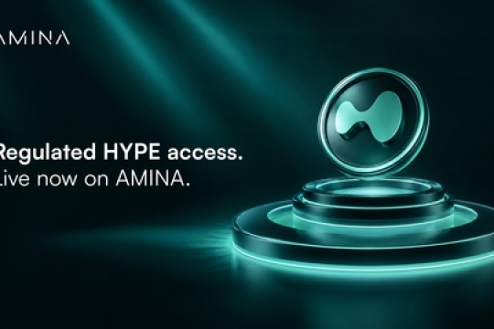 AMINA تُوسّع خدماتها لتشمل تداول عملة HYPE وحفظها، بالتزامن مع تزايد الزخم المؤسسي لـ Hyperliquid