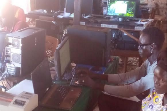 UNDP donates 10 computers to Ramciel Computer Center in Kuajok