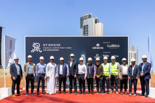 St Regis Residences in Dubai marks structural completion