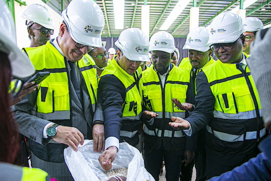 Rwanda Fertiliser Company launched a factory with an annual capacity to blend 100,000 tonnes of fertilisers-