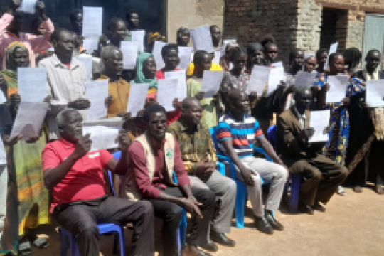 170 vulnerable people receive land documents from ALRSS in Wau-Sudan
