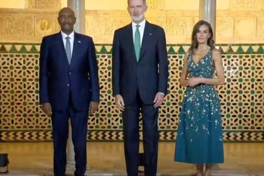Sudan’s leader Burhan in Spain for development finance conference