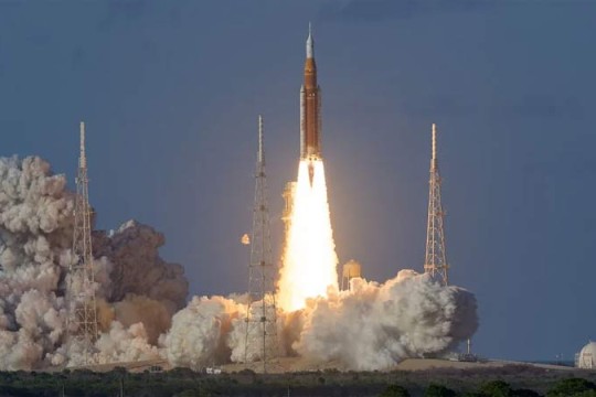 NASA launches astronauts on historic Artemis moon mission